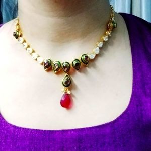 Necklace and earrings